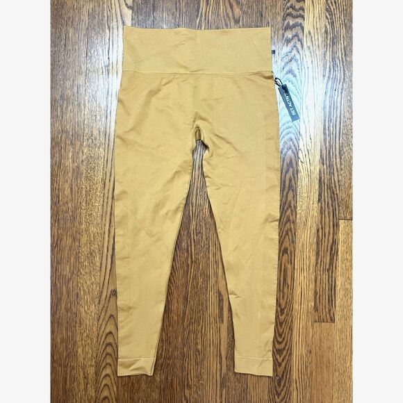 NWT SET ACTIVE Yellow Yoga Active Gym Leggings Pants  Women's Size Large - Picture 2 of 8